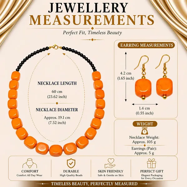 Faux_Gemstone_Bead_Necklace_For_Women_Natural_Stone_Inspired_Acrylic_Beaded_Necklace_Boho_Earthy_Statement_Jewellery_Navratri_Diwali_Party_Gift_Ethnic_Fashion