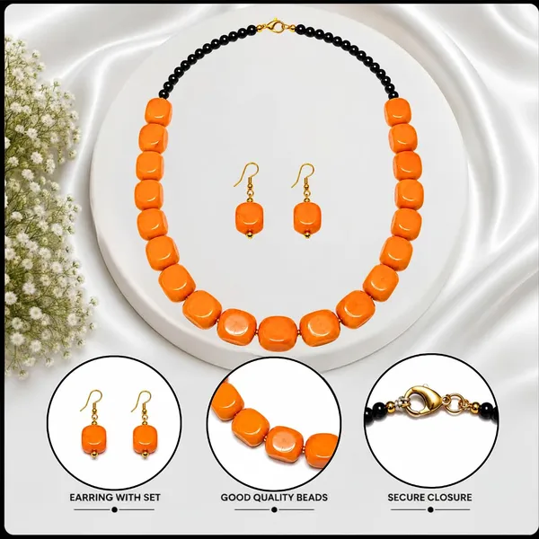 Faux_Gemstone_Bead_Necklace_For_Women_Natural_Stone_Inspired_Acrylic_Beaded_Necklace_Boho_Earthy_Statement_Jewellery_Navratri_Diwali_Party_Gift_Ethnic_Fashion