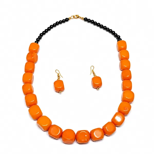 Faux_Gemstone_Bead_Necklace_For_Women_Natural_Stone_Inspired_Acrylic_Beaded_Necklace_Boho_Earthy_Statement_Jewellery_Navratri_Diwali_Party_Gift_Ethnic_Fashion