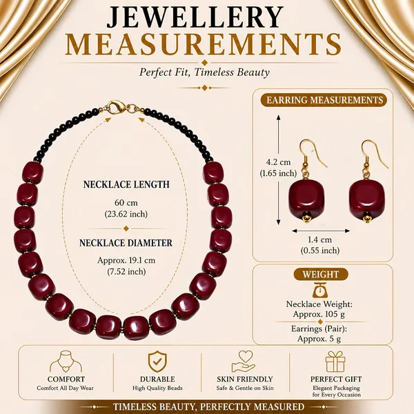 Faux_Gemstone_Bead_Necklace_For_Women_Natural_Stone_Inspired_Acrylic_Beaded_Necklace_Boho_Earthy_Statement_Jewellery_Navratri_Diwali_Party_Gift_Ethnic_Fashion