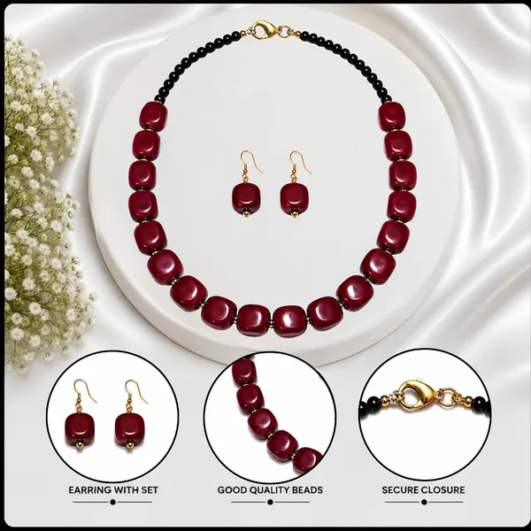 Faux_Gemstone_Bead_Necklace_For_Women_Natural_Stone_Inspired_Acrylic_Beaded_Necklace_Boho_Earthy_Statement_Jewellery_Navratri_Diwali_Party_Gift_Ethnic_Fashion