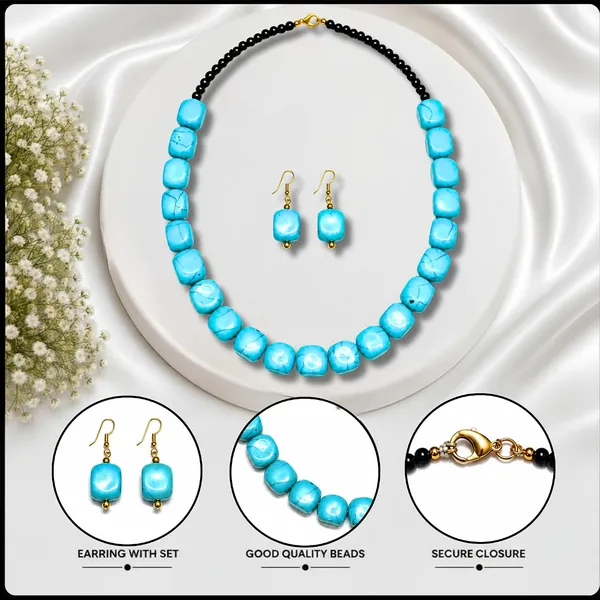 Faux_Gemstone_Bead_Necklace_For_Women_Natural_Stone_Inspired_Acrylic_Beaded_Necklace_Boho_Earthy_Statement_Jewellery_Navratri_Diwali_Party_Gift_Ethnic_Fashion