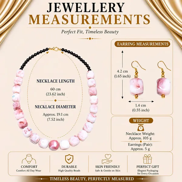 Faux_Gemstone_Bead_Necklace_For_Women_Natural_Stone_Inspired_Acrylic_Beaded_Necklace_Boho_Earthy_Statement_Jewellery_Navratri_Diwali_Party_Gift_Ethnic_Fashion