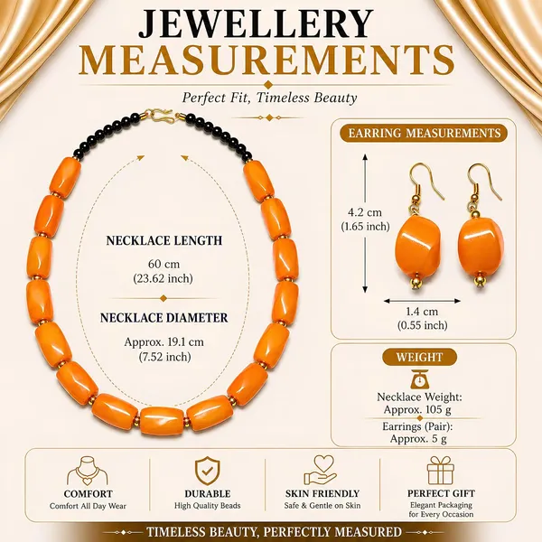 Beaded_Necklace_Set_With_Earrings_For_Women_Acrylic_Tumble_Bead_Jewellery_Navratri_Diwali_Wedding_Gift_Ethnic_Boho_Party_Daily_Wear