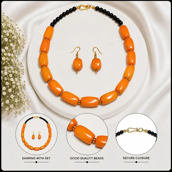 Beaded_Necklace_Set_With_Earrings_For_Women_Acrylic_Tumble_Bead_Jewellery_Navratri_Diwali_Wedding_Gift_Ethnic_Boho_Party_Daily_Wear