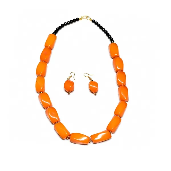 Beaded_Necklace_Set_With_Earrings_For_Women_Acrylic_Tumble_Bead_Jewellery_Navratri_Diwali_Wedding_Gift_Ethnic_Boho_Party_Daily_Wear
