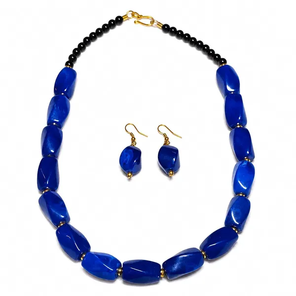 Beaded_Necklace_Set_With_Earrings_For_Women_Acrylic_Tumble_Bead_Jewellery_Navratri_Diwali_Wedding_Gift_Ethnic_Boho_Party_Daily_Wear