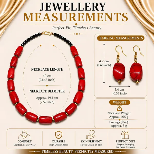 Beaded_Necklace_Set_With_Earrings_For_Women_Acrylic_Tumble_Bead_Jewellery_Navratri_Diwali_Wedding_Gift_Ethnic_Boho_Party_Daily_Wear