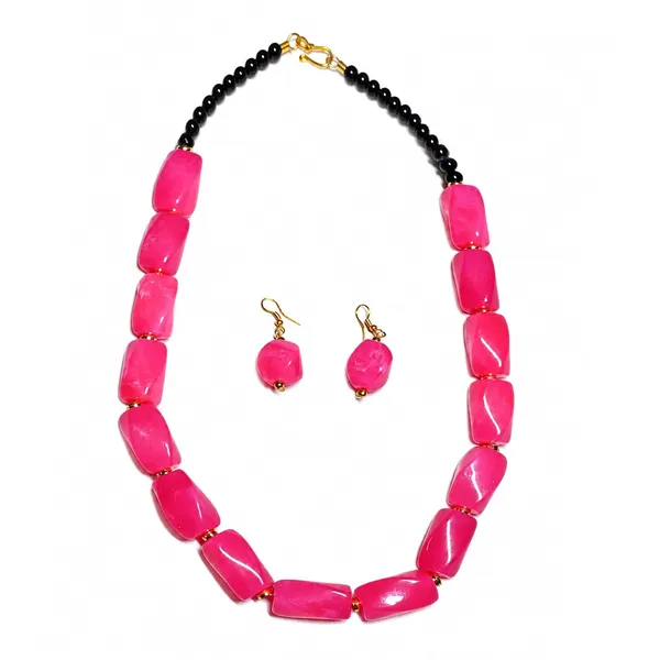 Beaded_Necklace_Set_With_Earrings_For_Women_Acrylic_Tumble_Bead_Jewellery_Navratri_Diwali_Wedding_Gift_Ethnic_Boho_Party_Daily_Wear