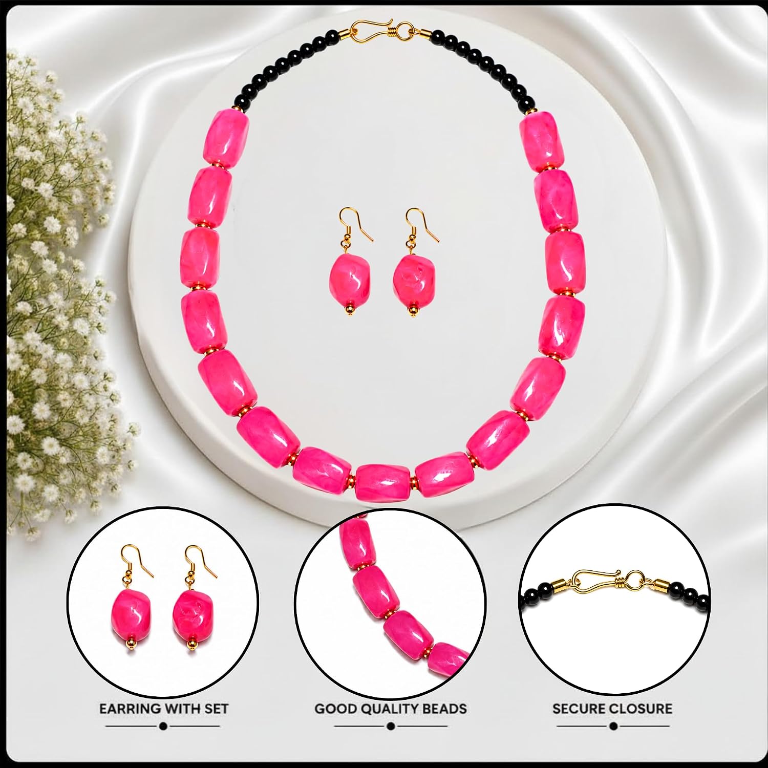 Beaded_Necklace_Set_With_Earrings_For_Women_Acrylic_Tumble_Bead_Jewellery_Navratri_Diwali_Wedding_Gift_Ethnic_Boho_Party_Daily_Wear