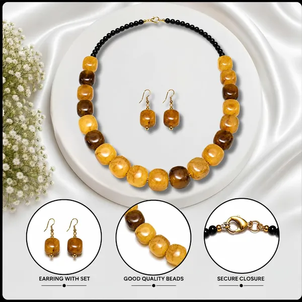 Faux_Gemstone_Bead_Necklace_For_Women_Natural_Stone_Inspired_Acrylic_Beaded_Necklace_Boho_Earthy_Statement_Jewellery_Navratri_Diwali_Party_Gift_Ethnic_Fashion