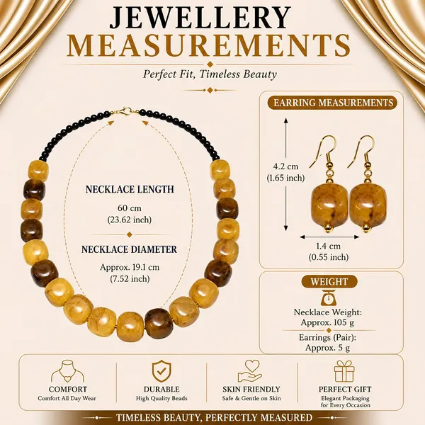 Faux_Gemstone_Bead_Necklace_For_Women_Natural_Stone_Inspired_Acrylic_Beaded_Necklace_Boho_Earthy_Statement_Jewellery_Navratri_Diwali_Party_Gift_Ethnic_Fashion
