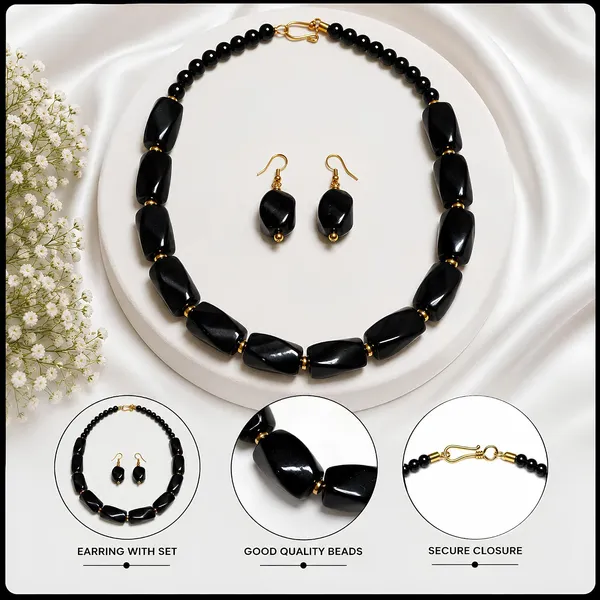 Beaded_Necklace_Set_With_Earrings_For_Women_Acrylic_Tumble_Bead_Jewellery_Navratri_Diwali_Wedding_Gift_Ethnic_Boho_Party_Daily_Wear