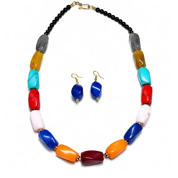 Beaded_Necklace_Set_With_Earrings_For_Women_Acrylic_Tumble_Bead_Jewellery_Navratri_Diwali_Wedding_Gift_Ethnic_Boho_Party_Daily_Wear