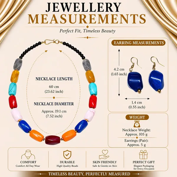 Beaded_Necklace_Set_With_Earrings_For_Women_Acrylic_Tumble_Bead_Jewellery_Navratri_Diwali_Wedding_Gift_Ethnic_Boho_Party_Daily_Wear