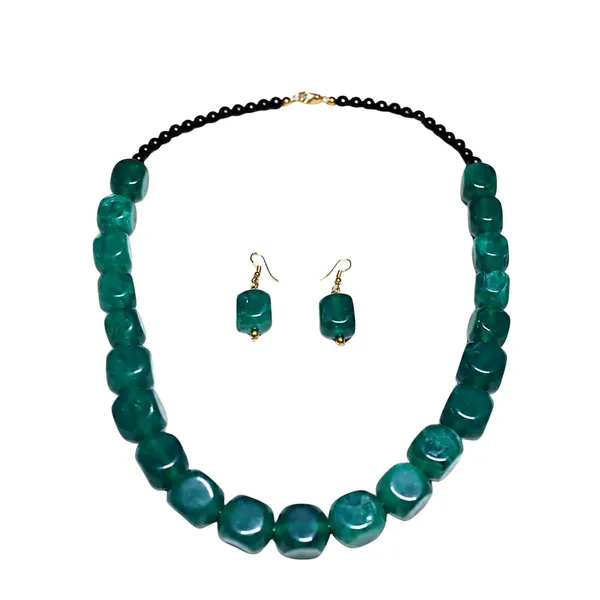 Faux_Gemstone_Bead_Necklace_For_Women_Natural_Stone_Inspired_Acrylic_Beaded_Necklace_Boho_Earthy_Statement_Jewellery_Navratri_Diwali_Party_Gift_Ethnic_Fashion