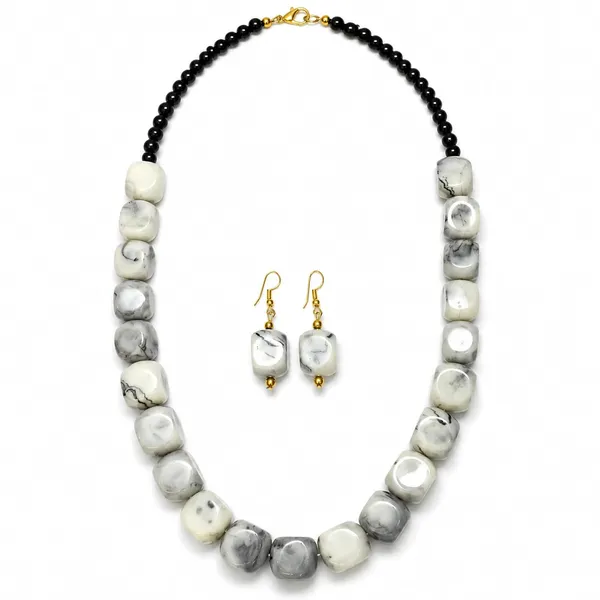Faux_Gemstone_Bead_Necklace_For_Women_Natural_Stone_Inspired_Acrylic_Beaded_Necklace_Boho_Earthy_Statement_Jewellery_Navratri_Diwali_Party_Gift_Ethnic_Fashion