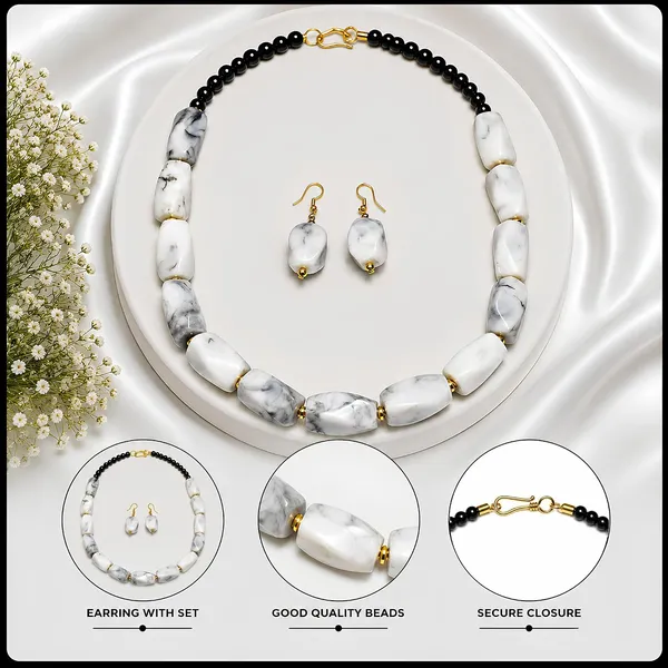Beaded_Necklace_Set_With_Earrings_For_Women_Acrylic_Tumble_Bead_Jewellery_Navratri_Diwali_Wedding_Gift_Ethnic_Boho_Party_Daily_Wear