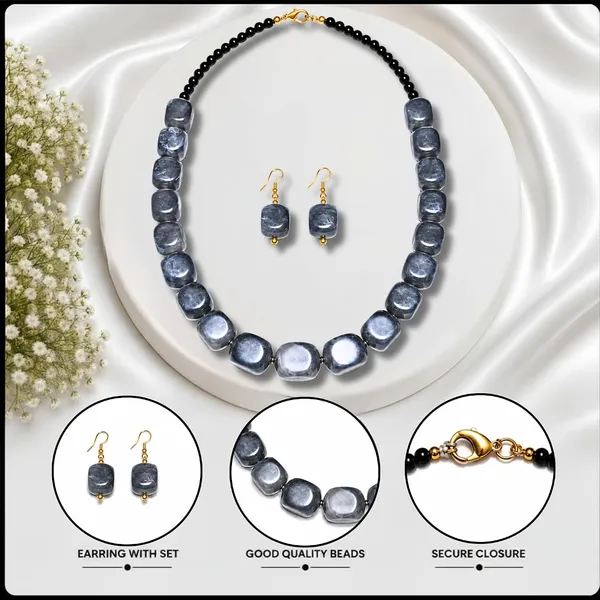 Faux_Gemstone_Bead_Necklace_For_Women_Natural_Stone_Inspired_Acrylic_Beaded_Necklace_Boho_Earthy_Statement_Jewellery_Navratri_Diwali_Party_Gift_Ethnic_Fashion
