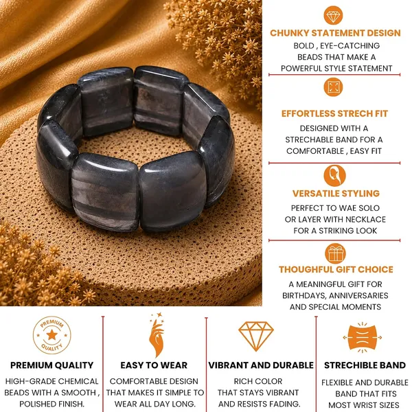 Mosaic_Chunky_Bead_Elastic_Stretch_Bracelet_For_Women_Small_Square_Stackable_Bead_Bracelet_Dainty_Acrylic_Fashion_Jewellery_Navratri_Diwali_Party_Gift_Boho_Daily_Wear