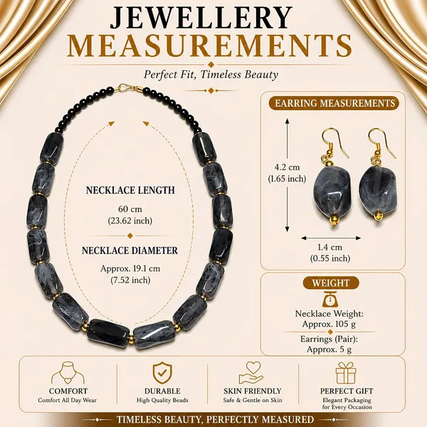 Beaded_Necklace_Set_With_Earrings_For_Women_Acrylic_Tumble_Bead_Jewellery_Navratri_Diwali_Wedding_Gift_Ethnic_Boho_Party_Daily_Wear