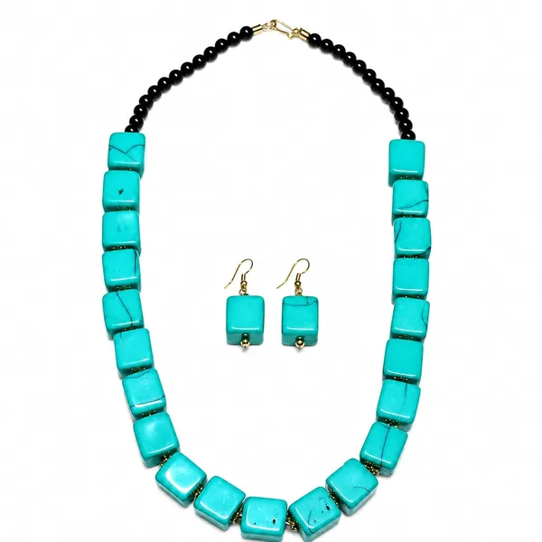 Cube_Dice_Bead_Necklace_For_Women_Chunky_Square_Block_Beaded_Statement_Necklace_Bold_Acrylic_Fashion_Jewellery_Navratri_Diwali_Party_Gift_Ethnic_Boho_Casual