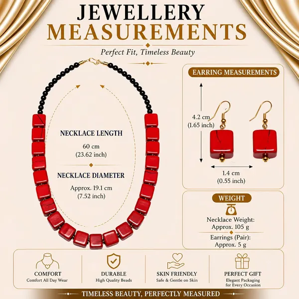 Cube_Dice_Bead_Necklace_For_Women_Chunky_Square_Block_Beaded_Statement_Necklace_Bold_Acrylic_Fashion_Jewellery_Navratri_Diwali_Party_Gift_Ethnic_Boho_Casual