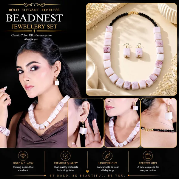 Cube_Dice_Bead_Necklace_For_Women_Chunky_Square_Block_Beaded_Statement_Necklace_Bold_Acrylic_Fashion_Jewellery_Navratri_Diwali_Party_Gift_Ethnic_Boho_Casual
