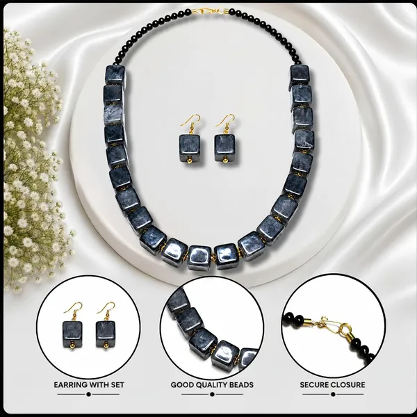 Cube_Dice_Bead_Necklace_For_Women_Chunky_Square_Block_Beaded_Statement_Necklace_Bold_Acrylic_Fashion_Jewellery_Navratri_Diwali_Party_Gift_Ethnic_Boho_Casual