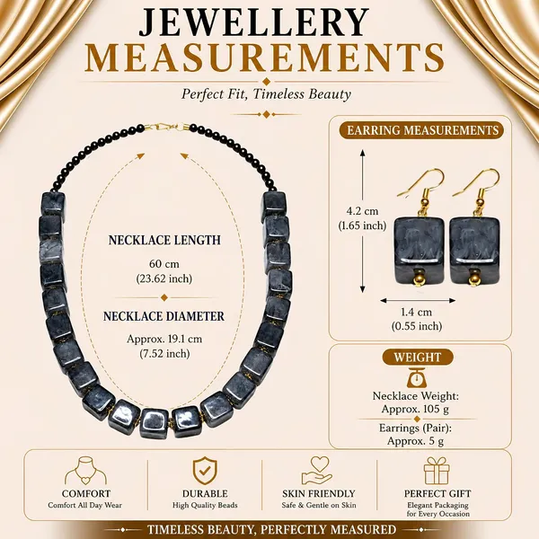 Cube_Dice_Bead_Necklace_For_Women_Chunky_Square_Block_Beaded_Statement_Necklace_Bold_Acrylic_Fashion_Jewellery_Navratri_Diwali_Party_Gift_Ethnic_Boho_Casual