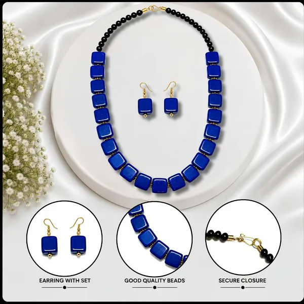 Cube_Dice_Bead_Necklace_For_Women_Chunky_Square_Block_Beaded_Statement_Necklace_Bold_Acrylic_Fashion_Jewellery_Navratri_Diwali_Party_Gift_Ethnic_Boho_Casual