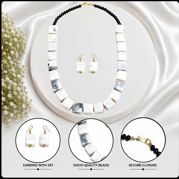 Cube_Dice_Bead_Necklace_For_Women_Chunky_Square_Block_Beaded_Statement_Necklace_Bold_Acrylic_Fashion_Jewellery_Navratri_Diwali_Party_Gift_Ethnic_Boho_Casual