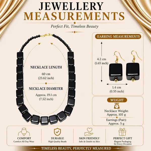 Cube_Dice_Bead_Necklace_For_Women_Chunky_Square_Block_Beaded_Statement_Necklace_Bold_Acrylic_Fashion_Jewellery_Navratri_Diwali_Party_Gift_Ethnic_Boho_Casual