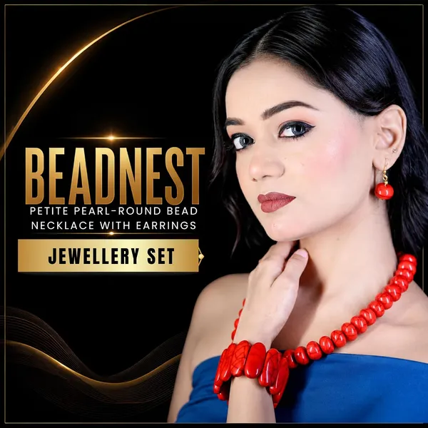 Petite_Pearl_Round_Bead_Necklace_For_Women_Dainty_Acrylic_Beaded_Layering_Necklace_Delicate_Fashion_Jewellery_Navratri_Diwali_Daily_Wear_Gift_Ethnic_Boho_Casual