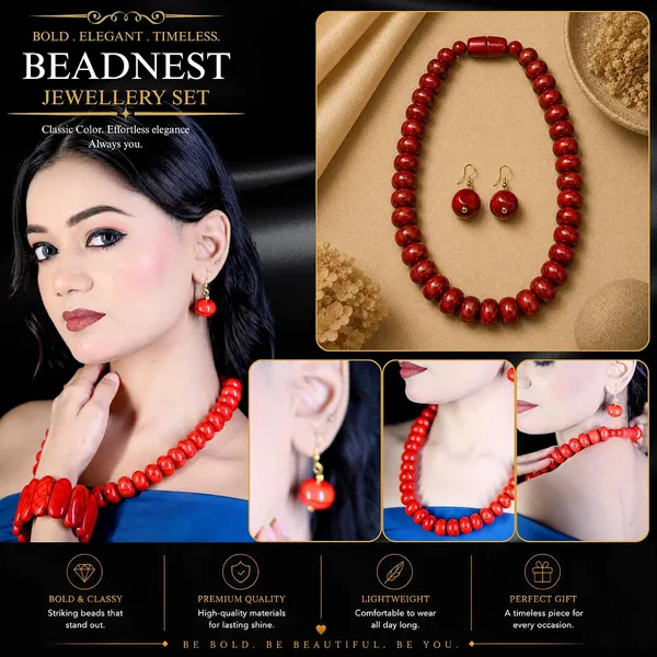 Petite_Pearl_Round_Bead_Necklace_For_Women_Dainty_Acrylic_Beaded_Layering_Necklace_Delicate_Fashion_Jewellery_Navratri_Diwali_Daily_Wear_Gift_Ethnic_Boho_Casual