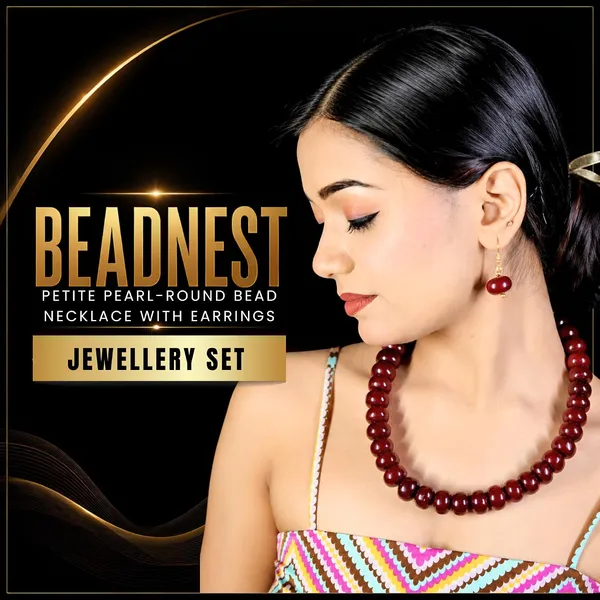 Petite_Pearl_Round_Bead_Necklace_For_Women_Dainty_Acrylic_Beaded_Layering_Necklace_Delicate_Fashion_Jewellery_Navratri_Diwali_Daily_Wear_Gift_Ethnic_Boho_Casual