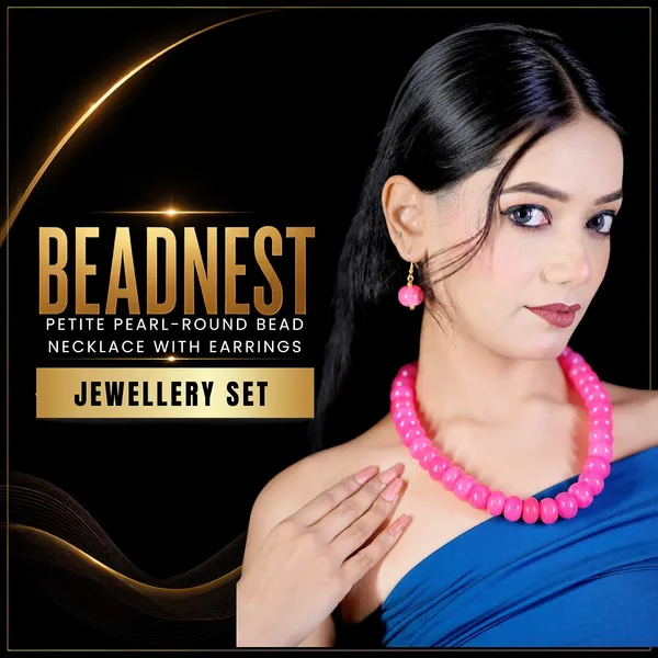 Petite_Pearl_Round_Bead_Necklace_For_Women_Dainty_Acrylic_Beaded_Layering_Necklace_Delicate_Fashion_Jewellery_Navratri_Diwali_Daily_Wear_Gift_Ethnic_Boho_Casual