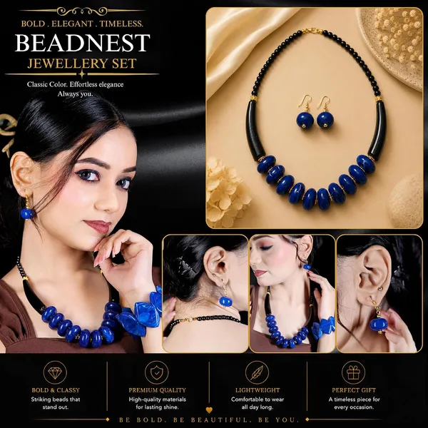 Graduated_Coin_Disc_Bead_Necklace_For_Women_Flat_Circular_Cascading_Beaded_Statement_Necklace_Bold_Acrylic_Fashion_Jewellery_Navratri_Diwali_Party_Gift_Ethnic_Boho