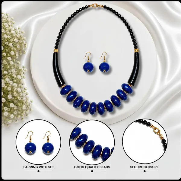 Graduated_Coin_Disc_Bead_Necklace_For_Women_Flat_Circular_Cascading_Beaded_Statement_Necklace_Bold_Acrylic_Fashion_Jewellery_Navratri_Diwali_Party_Gift_Ethnic_Boho