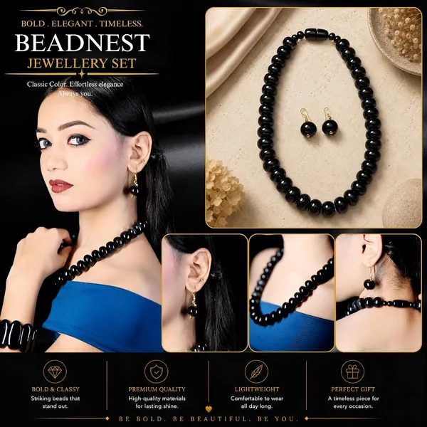 Petite_Pearl_Round_Bead_Necklace_For_Women_Dainty_Acrylic_Beaded_Layering_Necklace_Delicate_Fashion_Jewellery_Navratri_Diwali_Daily_Wear_Gift_Ethnic_Boho_Casual