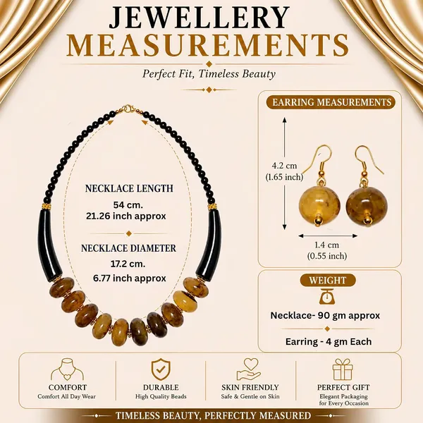 Graduated_Coin_Disc_Bead_Necklace_For_Women_Flat_Circular_Cascading_Beaded_Statement_Necklace_Bold_Acrylic_Fashion_Jewellery_Navratri_Diwali_Party_Gift_Ethnic_Boho