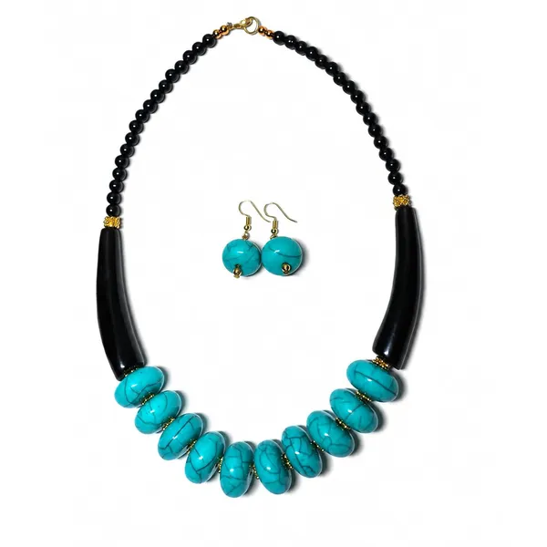 Graduated_Coin_Disc_Bead_Necklace_For_Women_Flat_Circular_Cascading_Beaded_Statement_Necklace_Bold_Acrylic_Fashion_Jewellery_Navratri_Diwali_Party_Gift_Ethnic_Boho