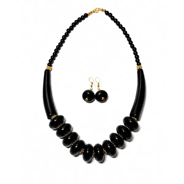 Graduated_Coin_Disc_Bead_Necklace_For_Women_Flat_Circular_Cascading_Beaded_Statement_Necklace_Bold_Acrylic_Fashion_Jewellery_Navratri_Diwali_Party_Gift_Ethnic_Boho
