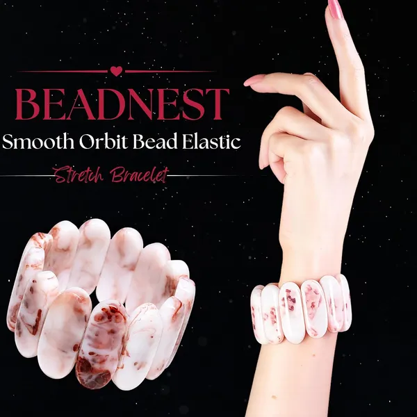 Smooth_Orbit_Bead_Elastic_Stretch_Bracelet_For_Women_Classic_Round_Polished_Bead_Bracelet_Stackable_Acrylic_Fashion_Jewellery_Navratri_Diwali_Party_Gift_Boho_Daily_Wear