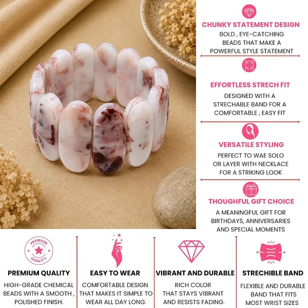 Smooth_Orbit_Bead_Elastic_Stretch_Bracelet_For_Women_Classic_Round_Polished_Bead_Bracelet_Stackable_Acrylic_Fashion_Jewellery_Navratri_Diwali_Party_Gift_Boho_Daily_Wear