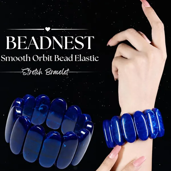 Smooth_Orbit_Bead_Elastic_Stretch_Bracelet_For_Women_Classic_Round_Polished_Bead_Bracelet_Stackable_Acrylic_Fashion_Jewellery_Navratri_Diwali_Party_Gift_Boho_Daily_Wear