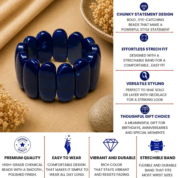 Smooth_Orbit_Bead_Elastic_Stretch_Bracelet_For_Women_Classic_Round_Polished_Bead_Bracelet_Stackable_Acrylic_Fashion_Jewellery_Navratri_Diwali_Party_Gift_Boho_Daily_Wear