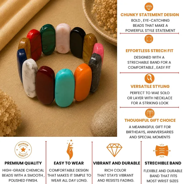 Smooth_Orbit_Bead_Elastic_Stretch_Bracelet_For_Women_Classic_Round_Polished_Bead_Bracelet_Stackable_Acrylic_Fashion_Jewellery_Navratri_Diwali_Party_Gift_Boho_Daily_Wear