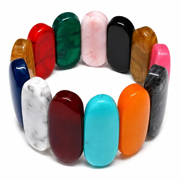 Smooth_Orbit_Bead_Elastic_Stretch_Bracelet_For_Women_Classic_Round_Polished_Bead_Bracelet_Stackable_Acrylic_Fashion_Jewellery_Navratri_Diwali_Party_Gift_Boho_Daily_Wear