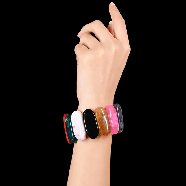 Smooth_Orbit_Bead_Elastic_Stretch_Bracelet_For_Women_Classic_Round_Polished_Bead_Bracelet_Stackable_Acrylic_Fashion_Jewellery_Navratri_Diwali_Party_Gift_Boho_Daily_Wear